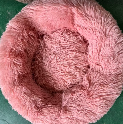 Round Fluffy Plush Pet Bed